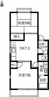 パークハウスITO A【2階】の間取り