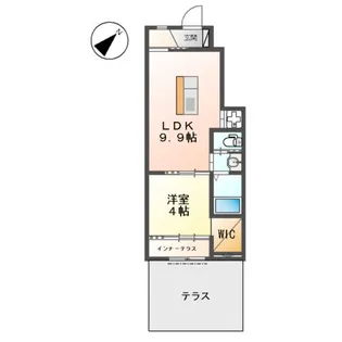 ネクストステージⅡ【102号室】の間取り