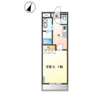 サンライフ ハサマ【103号室】の間取り
