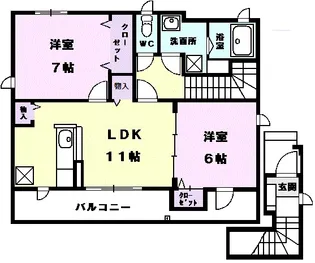 セントポーリア【2階】の間取り