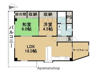 ジュラクビル【3階】の間取り