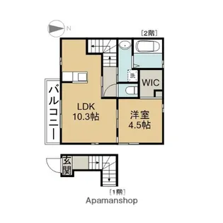 ミネット【D号室】の間取り