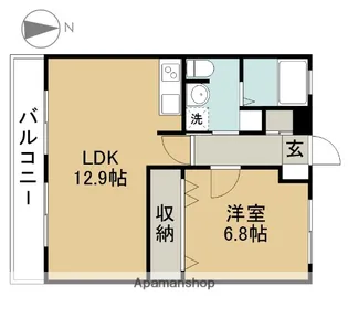 ルナ・ルーチェ【202号室】の間取り