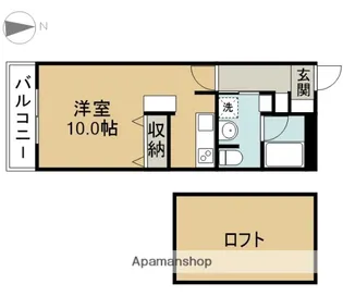 パレ・ジュイール【502号室】の間取り