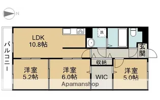 パレス・イズミヤ【403号室】の間取り