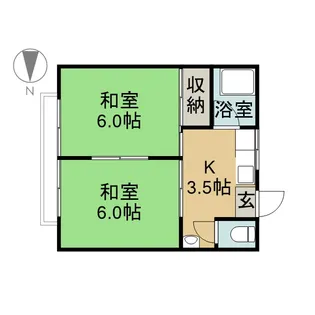 長生荘【2階】の間取り