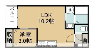 WARREN FUJINAMI 1【1階】の間取り