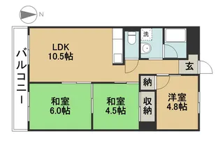 メゾン・ド・ソレーユ【2階】の間取り