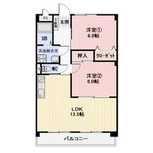 Clair IMAI【1階】の間取り