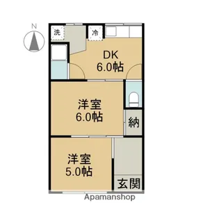 愛知県あま市七宝町遠島鳥居先【一戸建】の間取り