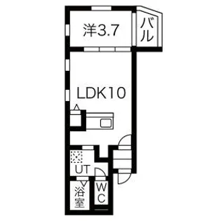 メルヴェイユ二ツ杁【1階】の間取り