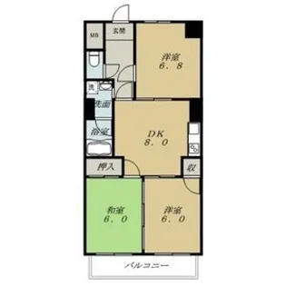 カンダコーポ【4階】の間取り
