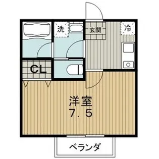 ルーチェI【103号室】の間取り