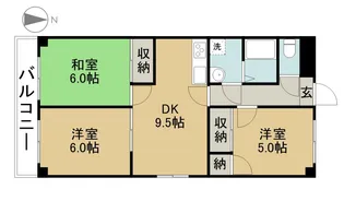 サンモール西鳥【3階】の間取り