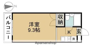 ファンタジア日の出【102号室】の間取り