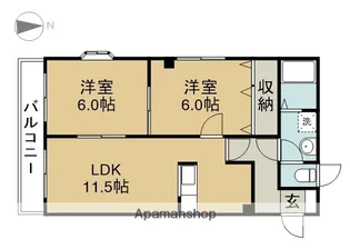 リッチ七宝【1階】の間取り