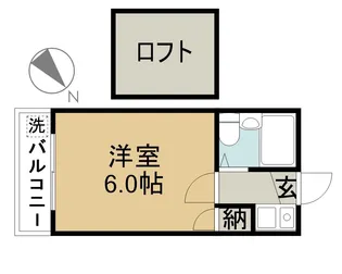 ショウコウ下小田井【202号室】の間取り
