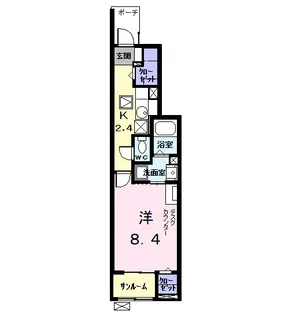 サザンカ ガーデン【1階】の間取り