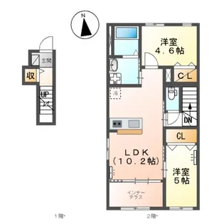 コンフォート 平ヶ野【2階】の間取り