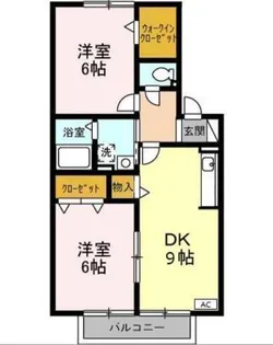 トレ・ポワール【2階】の間取り
