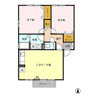 リビオ ミズノ【2階】の間取り