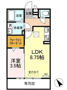 オンディーヌ アイリ【1階】の間取り