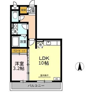 メゾン エスターブレ【3階】の間取り