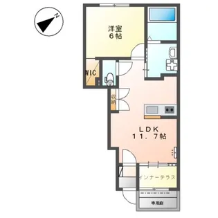 カトレア【102号室】の間取り