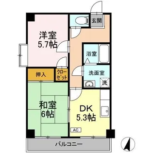 テネラメンテ【201号室】の間取り