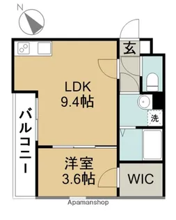 ジーメゾン清須アルカウス【305号室】の間取り