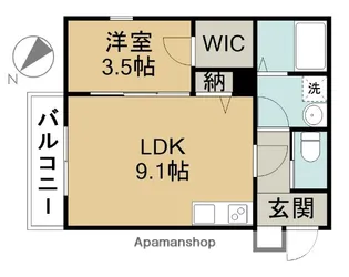 ジーメゾン清須アルカウス【103号室】の間取り