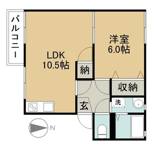 フレグランス七宝【211号室】の間取り