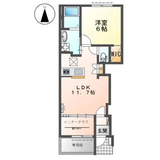 ドエル・ルピナス【1階】の間取り