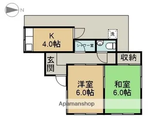愛知県名古屋市中村区稲葉地町5丁目【一戸建】の間取り