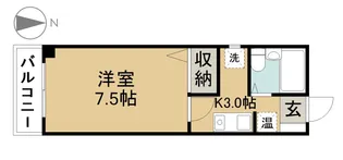 エクセル弁天【3階】の間取り