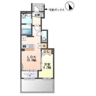 サンライズワン【1階】の間取り