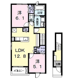 サンライズスクエア【2階】の間取り