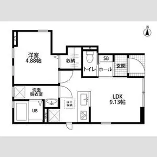 リーブルファイン鯰橋7丁目【101号室】の間取り