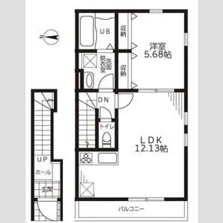 リーブルファイン下萱津山伏【203号室】の間取り