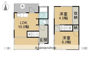 愛知県あま市甚目寺飛殿【一戸建】の間取り