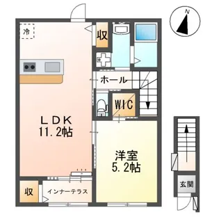 仮)大治町八ツ屋アパート【201号室】の間取り
