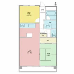 2LDKの間取り画像