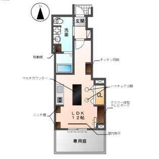 (仮)大治町三本木アパート【102号室】の間取り