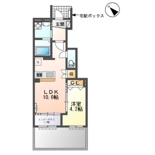 仮)七宝町桂アパート【103号室】の間取り