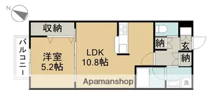 F−フラット西枇杷島【103号室】の間取り