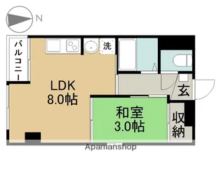 第2野田ハイツ【301号室】の間取り