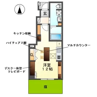 スマイル 和楽【1階】の間取り