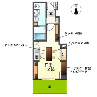 スマイル 和楽【1階】の間取り