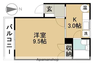 コーポWOODY【304号室】の間取り