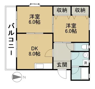 オリオンパーク【101号室】の間取り